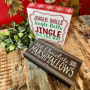 Christmas Wood Sign Bundle | 2 Piece | #012025-A